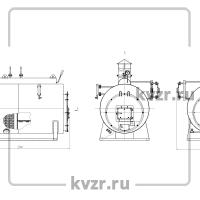 Чертеж твердотопливного парогенератора 500 кг