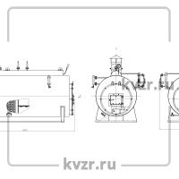 Чертеж твердотопливного парогенератора 700 кг