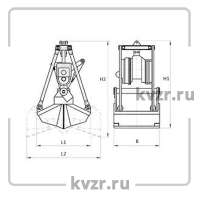 Грейфер угольный. Чертеж