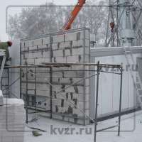 Противопожарная стена модульной котельной