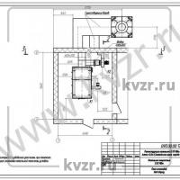 Реконструкция котельной. План газоходов (вид сверху). Л 6