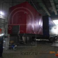 Отгружен водогрейный стальной отопительный котел КВр-1,1 в Ивановскую область. г. Тейково